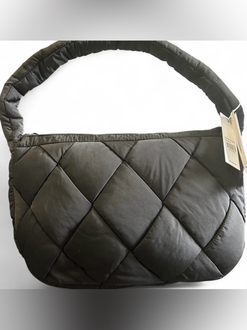 Quilted Shoulder Bag - Black